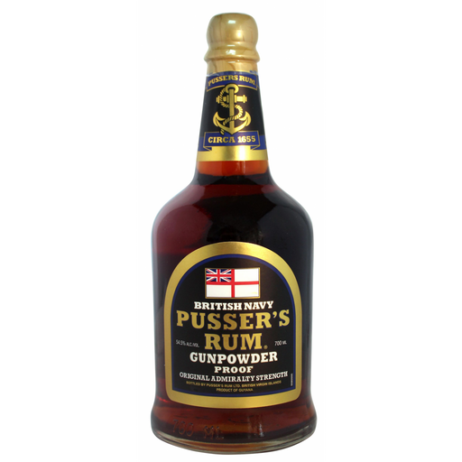 De Pusser's British Navy Gunpowder Proof Rum 54,5% is een volle Britse Rum met warmere kruiden zoals kaneel, nootmuskaat en gember, maar ook honing en vanille.