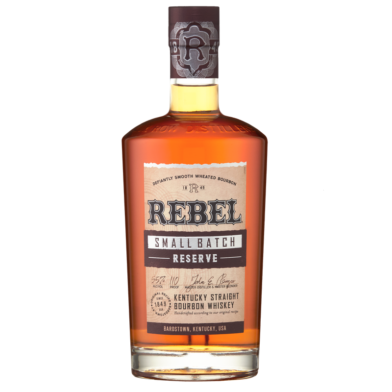 Whiskey Rebel Yell Small Batch Bourbon is een whiskey uit Kentucky met hinten van vanille, karamel en eikenhout. 