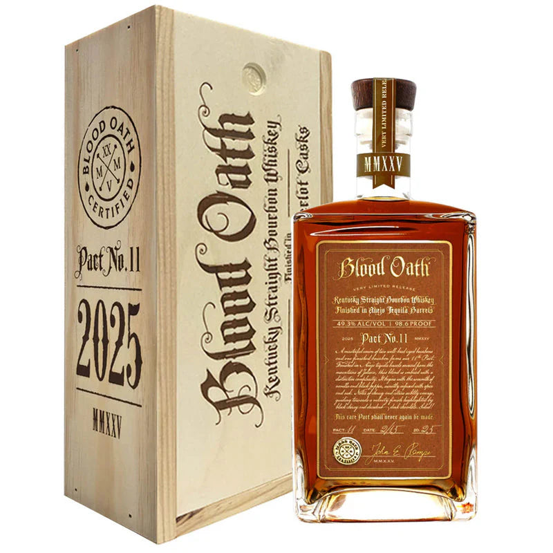 Blood Oath Pact 11 Kentucky Straight Bourbon limited edition fles en kistje