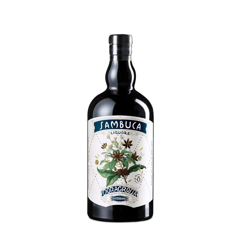 De Doragrossa Sambuca Likeur is een heerlijke zachte Italiaanse anijslikeur.