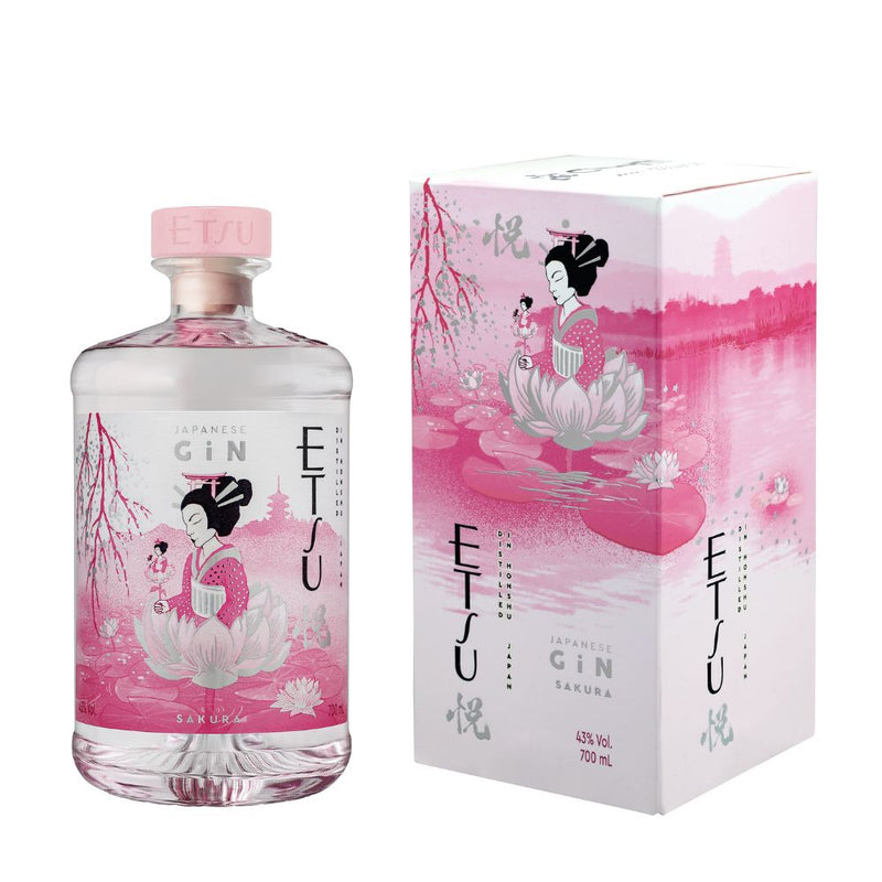 Gin Etsu Sakura fles 70 cl met doos