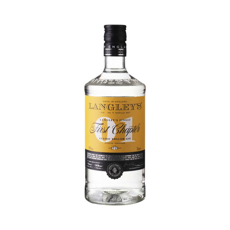 Gin Langley's First Chapter is onstaan uit een samenwerking tussen een botanicus en een distilleerderij waardoor de smaak erg aromatisch is. 