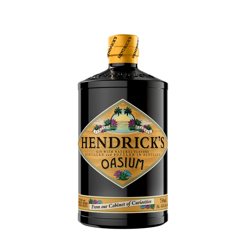 Hendricks Gin Oasium - Cabinet of Curiosities - front label - packshot