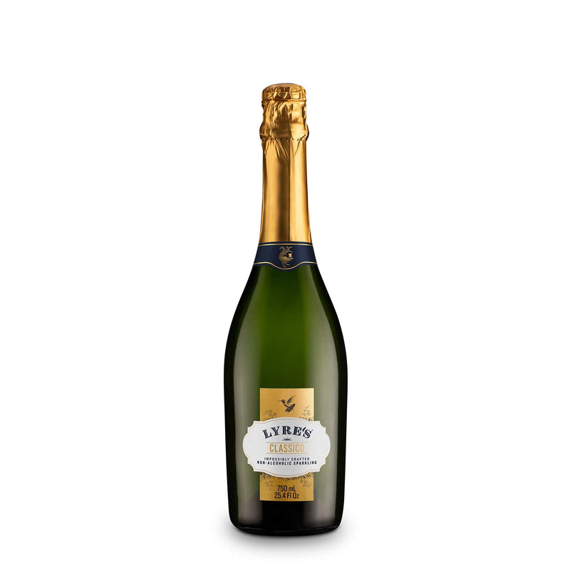 Fles Classico Sparkling – alcoholvrije mousserende wijn met frisse tonen van appel, perzik en limoen
