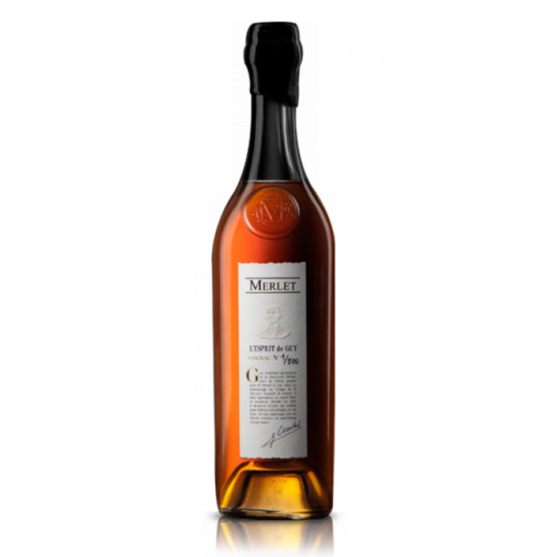 Cognac Merlet l'Esprit de Guy heeft een uniek smaakpalet met kruidige, zoete en fruitige tonen.