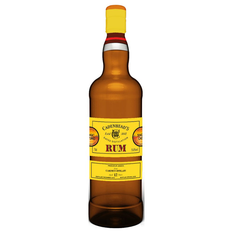 Cadenhead’s Clarendon 12 Year Old Jamaica rum, fles shot