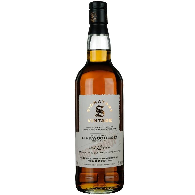Whisky Signatory Linkwood 12Y - 2012 - 100 Proof