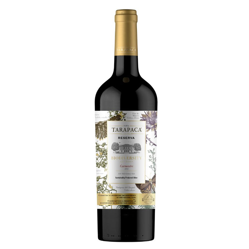 Fles Tarapacá Reserva Carmenère Biodiversity - 75 cl - front

