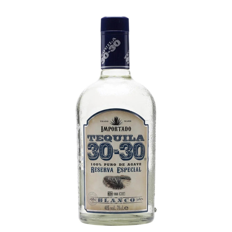De 30-30 Tequila Blanco is een heerlijke frisse blanco tequila met smaken van citrusfruit en bloemen en een kruidige, maar subtiel rokerige afdronk.