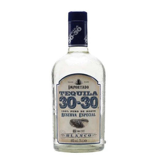 De 30-30 Tequila Blanco is een heerlijke frisse blanco tequila met smaken van citrusfruit en bloemen en een kruidige, maar subtiel rokerige afdronk.