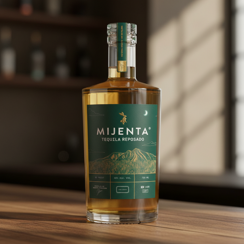 Tequila Mijenta Reposado, beschikbaar bij Cane  Grain Amsterdam