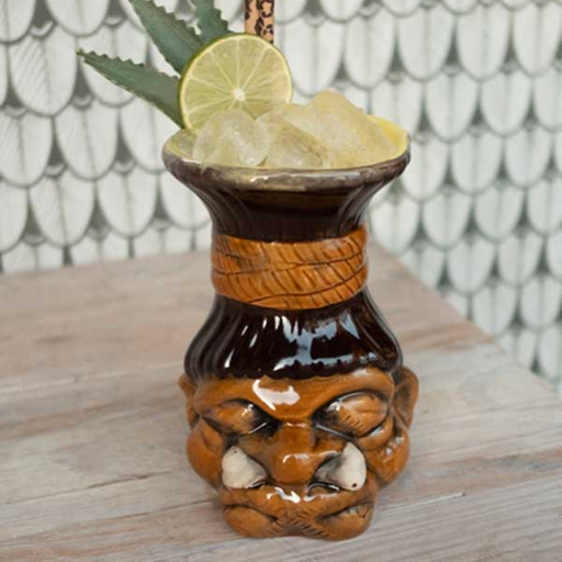 Tiki Mug Shrunken Head Bruin nu te koop bij Cane & Grain