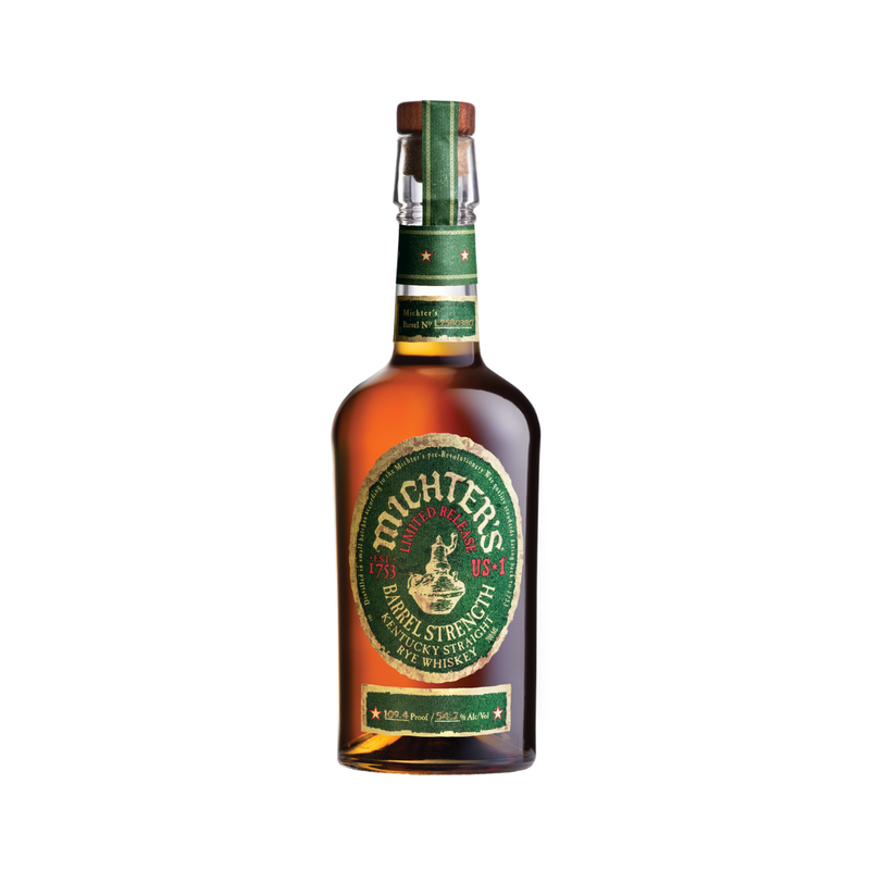 Whiskey Michter's Straight Rye Barrel Strength 54,8, te koop bij Cane & Grain.