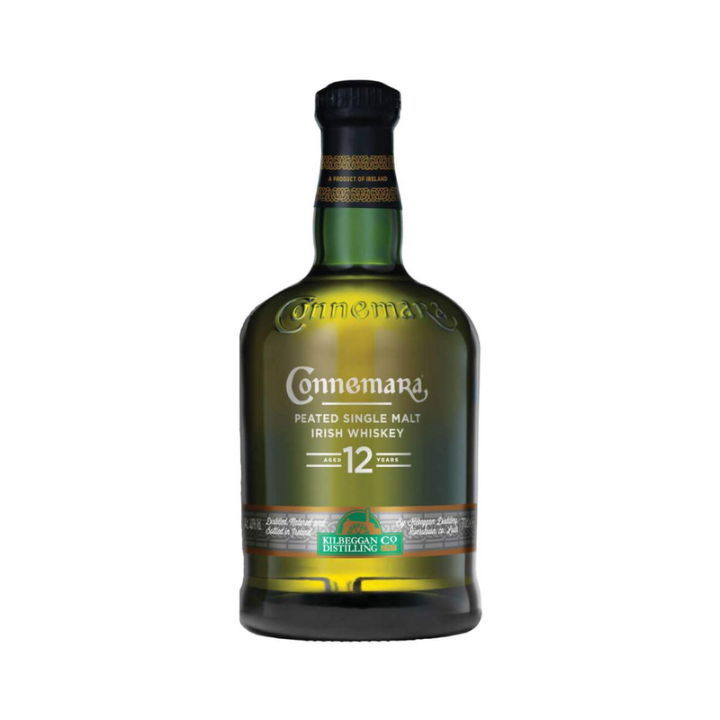 Whiskey Connemara 12Y is een peated single malt irisch whiskey met zachte citrusaccenten, een vleugje honing en frisse groene appel.