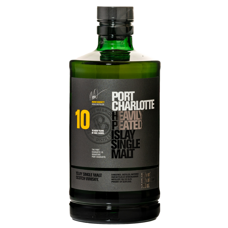 Whisky Bruichladich Port Charlotte 10Y is geproduceerd, gerijpt en gebotteld bij Bruichladdich in Schotland.