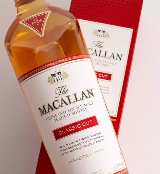 Whisky The Macallan Classic Cut 2024 is een limited premium uitgave.