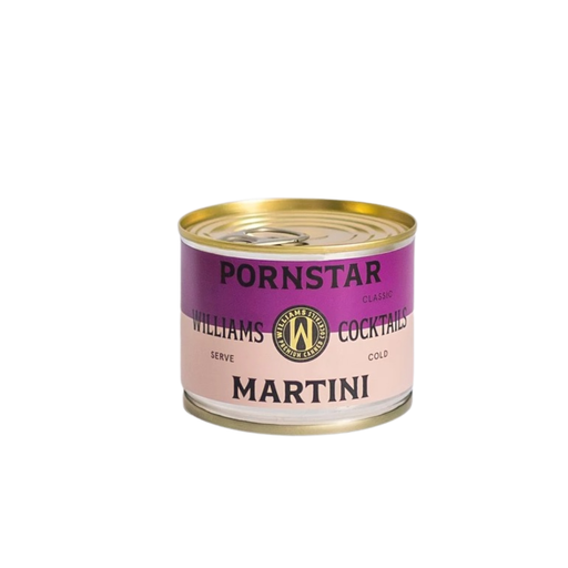 Williams Pornstar Martini cocktail RTD nu te koop bij Cane & Grain Amsterdam.