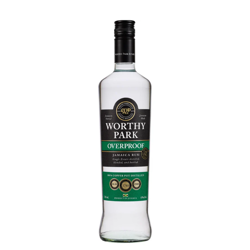 Rum Bar White Overproof Worthy Park 63% - Cane & Grain