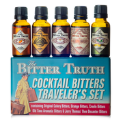 The Bitter Truth Travelers Set met vijf cocktailbitters van 20 ml
