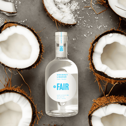 Fair Fairtrade coconut liquer - coconut background