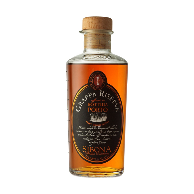 Grappa Sibona Nebbiolo Portwood
