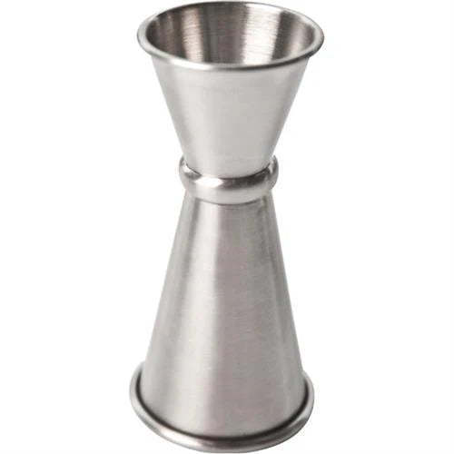 De Jigger Silver 25 & 50 ml  is een uitstekende een cocktail jigger of barmaatje, zowel geschikt voor thuis als voor professioneel gebruik. 