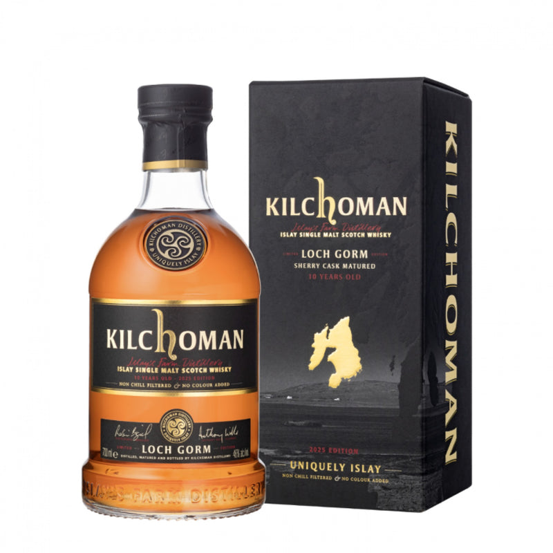 kilchoman-loch-gorm-10-years bottle + giftbox-70cl