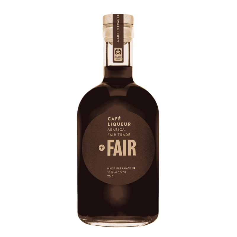 FAIR Café Likeur is een Franse likeur met intense aroma's van koffie, pure chocolade, fudge en noten. 