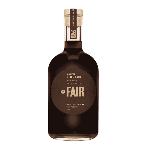 FAIR Café Likeur is een Franse likeur met intense aroma's van koffie, pure chocolade, fudge en noten. 