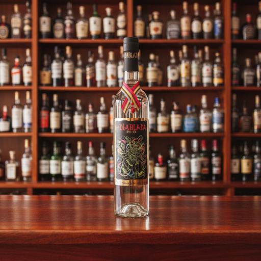 Pisco La Diablada - Professional Product Photo