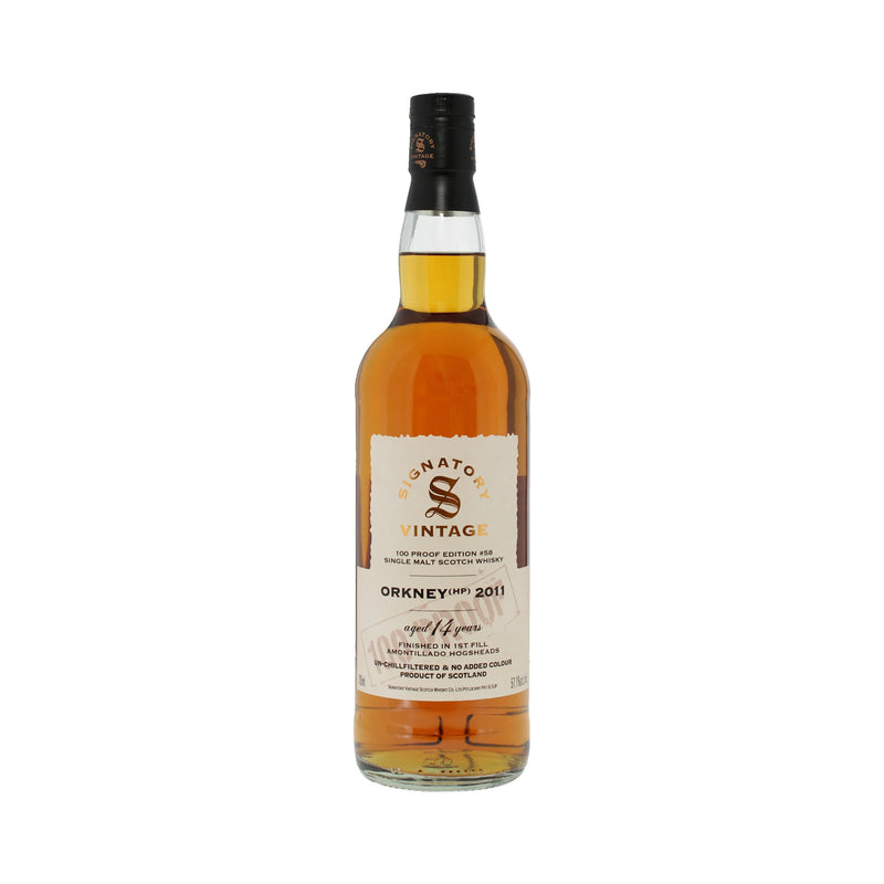 Signatory Vintage Orkney 2011 14 Jaar 100 Proof fles
