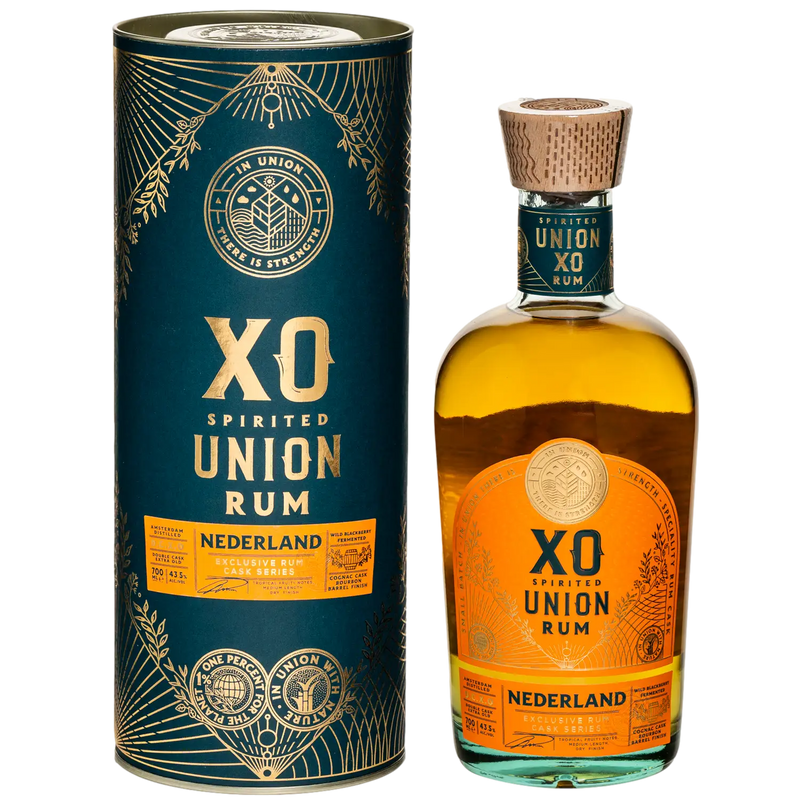 Spirited Union Rum XO Nederland - 70 cl fles + koker