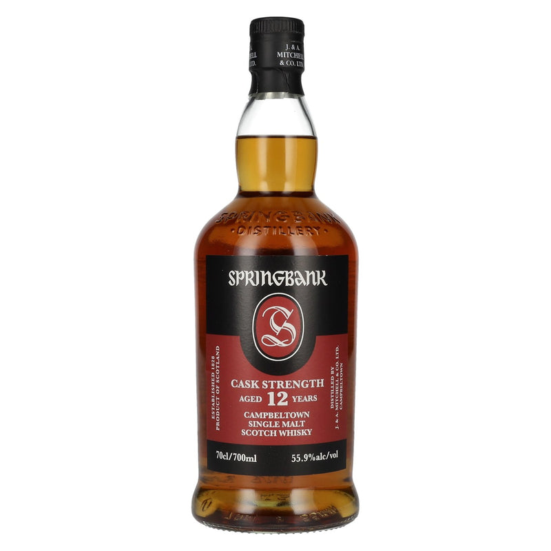 Springbank 12 Years Cask Strength Single Malt Whisky - fles - voorkant