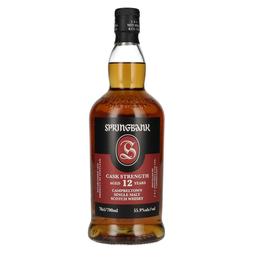Springbank 12 Years Cask Strength Single Malt Whisky - fles - voorkant