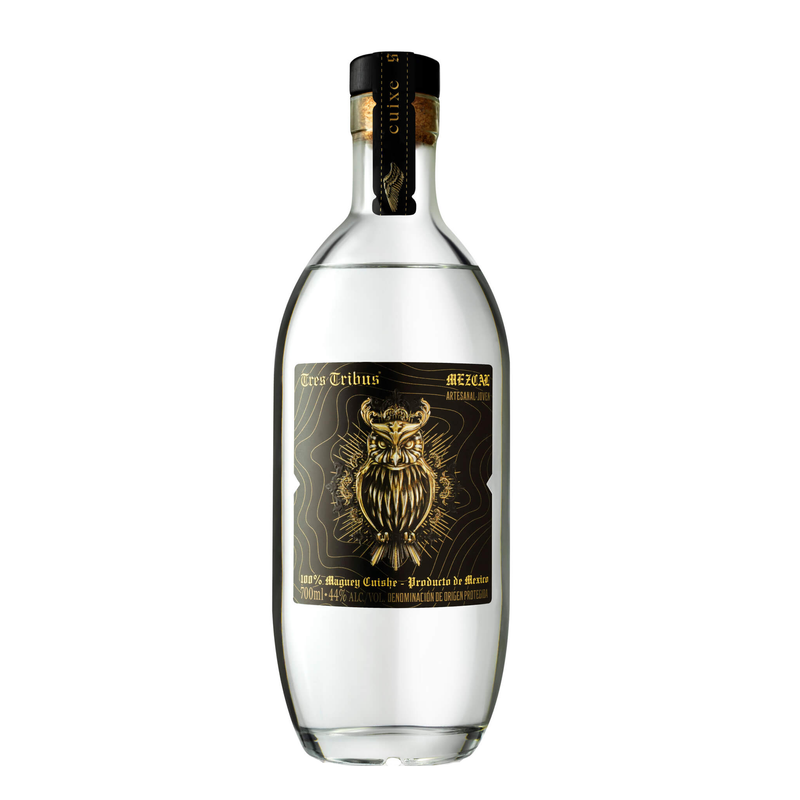 Tres Tribus Cuishe Mezcal fles 70cl - ambachtelijke mezcal uit Oaxaca