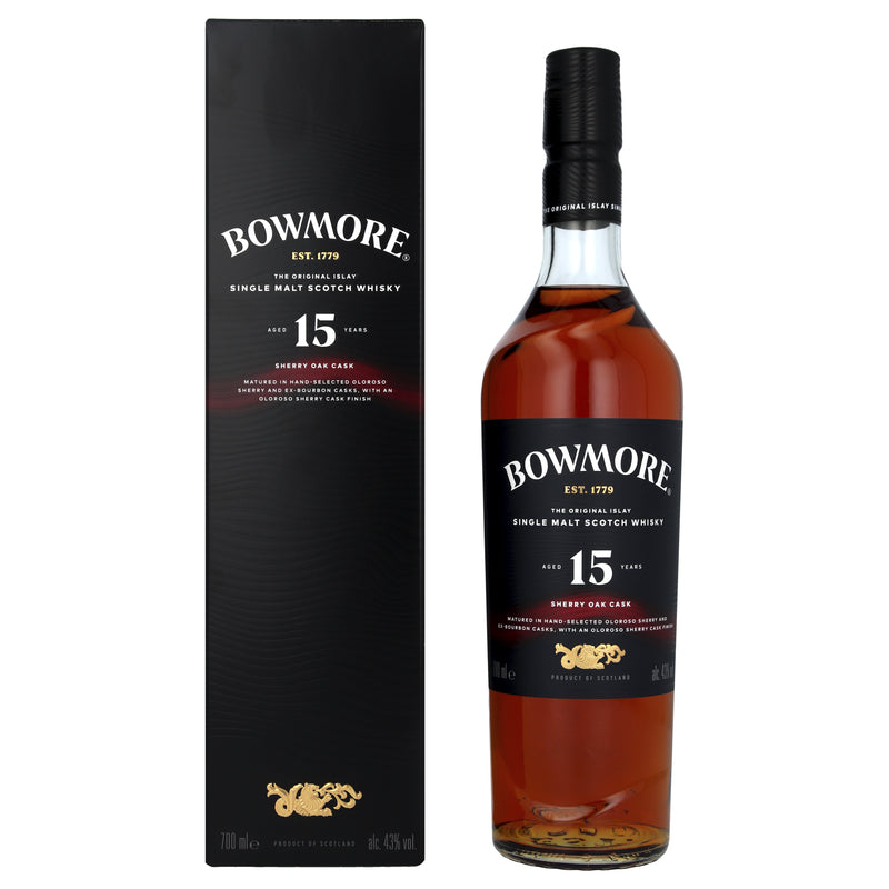 Whisky Bowmore Sherry Oak 15Y - Cane & Grain