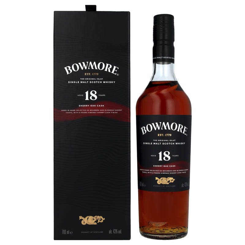 Whisky Bowmore Sherry Oak 18Y - Cane & Grain