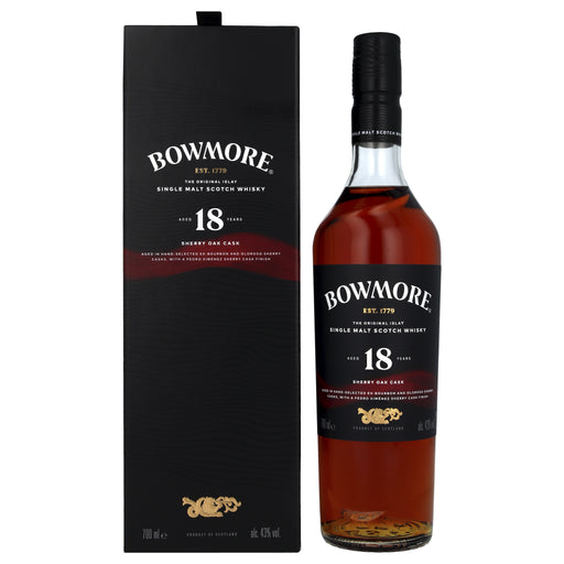 Whisky Bowmore Sherry Oak 18Y - Cane & Grain