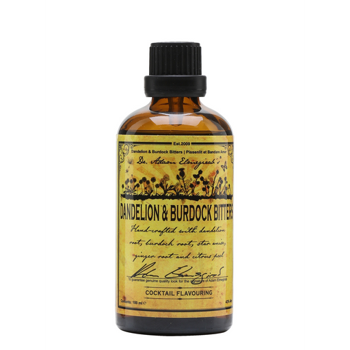 Dr. Adam Elmegirab’s Dandelion & Burdock bitter is een cocktailbitter uit Schotland met aardse en kruidige tonen door het gebruik van Dandelion & Burdock wortels. 
