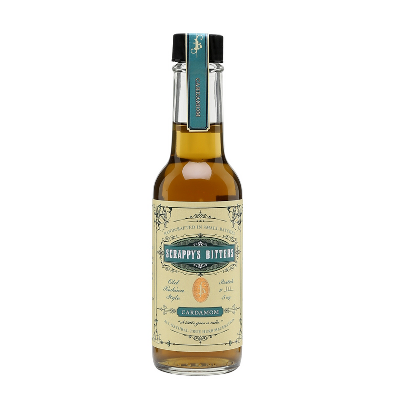 Scrappy’s Bitters Cardamom is een krachtige cocktailbitter uit Amerika met citrus vruchten.