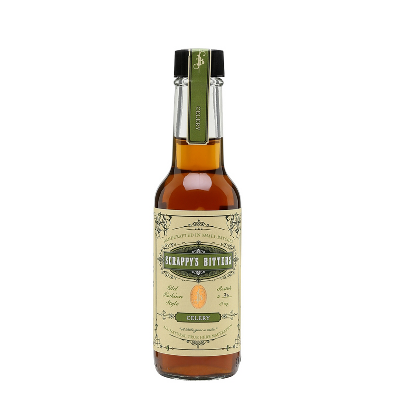 Scrappy’s Bitters Celery is een cocktailbitter uit Amerika met selderij en een kleine hint van citrus.