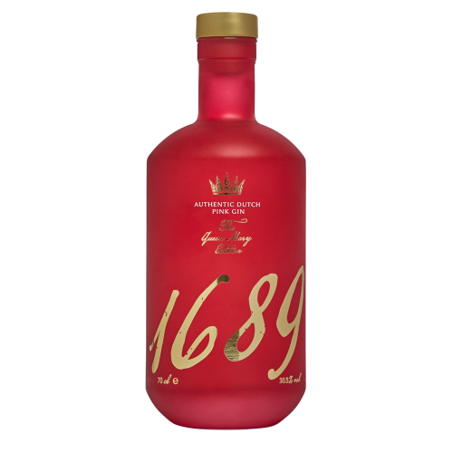 Je kunt nu Gin 1689 Queen Mary's Pink Gin kopen in onze slijterij in Amsterdam West of hier online bestellen  