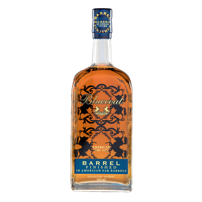 Bluecoat Barrel Finished gin is een Amerikaanse Gin met mediterrane bessen, gerijpt op Amerikaanse eikenhouten vaten. 
