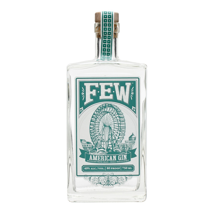 De gin few american is gemaakt op basis van whiskey met smaken van citrus en vanille.