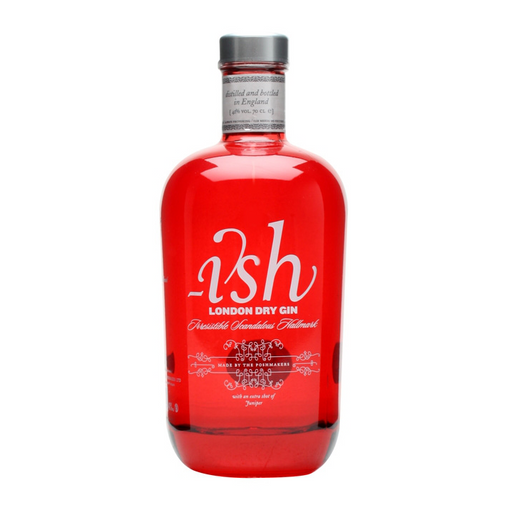 Gin ISH London Dry  is een kruidige gin met 12 verschillende botanicals, waaronder jeneverbes. 
