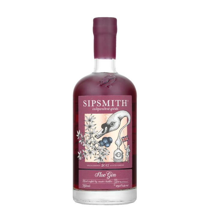 Sipsmith Sloe Gin is een Britse gin die behalve met de jeneverbes ook gemaakt is met de Sleedornbes. 