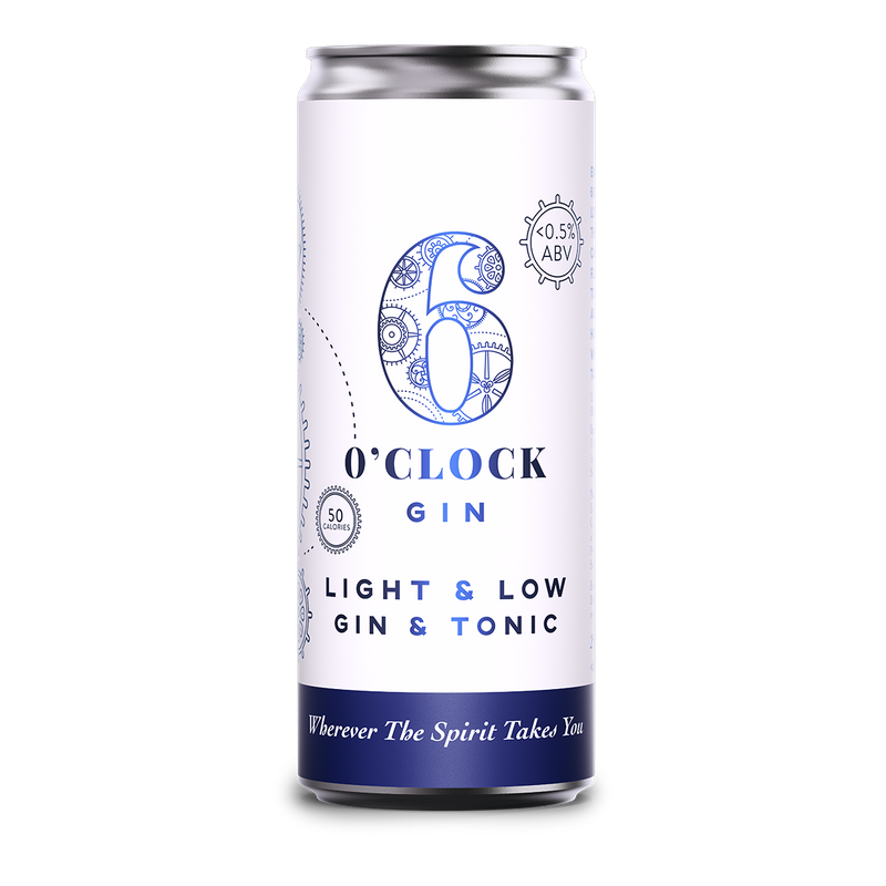 6 O’Clock Gin & Tonic Light & Low 250ml