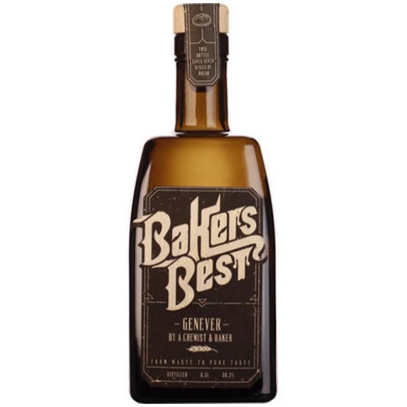 Bakers Best Jenever fles – duurzame jenever van overtollig brood