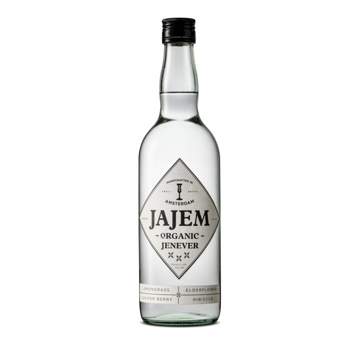 Jenever Jajem Organic is een Amsterdamse jonge jenever en bestaat uit 15% uit moutwijn en wordt in kleine batches geproduceerd.