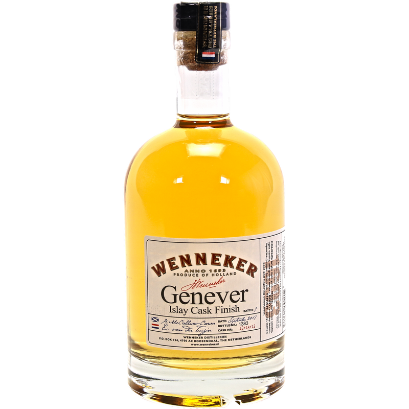 Je kunt nu Jenever Wenneker Islay Cask Finish kopen in onze slijterij in Amsterdam West of hier online bestellen  